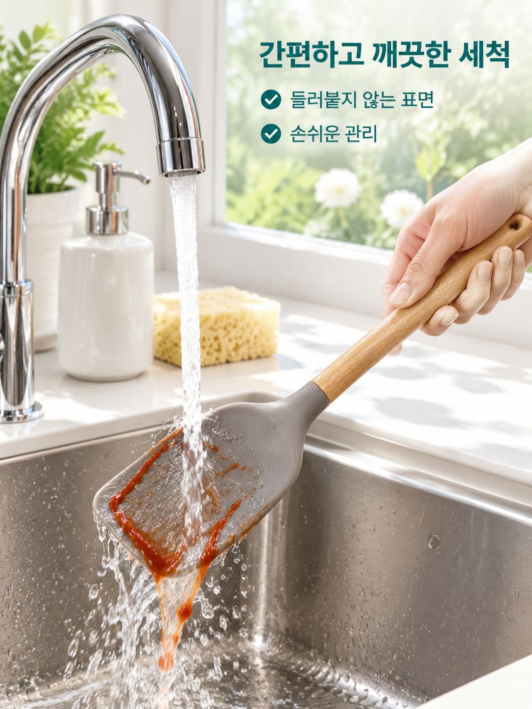 주방용 다기능 실리콘 주걱 세트