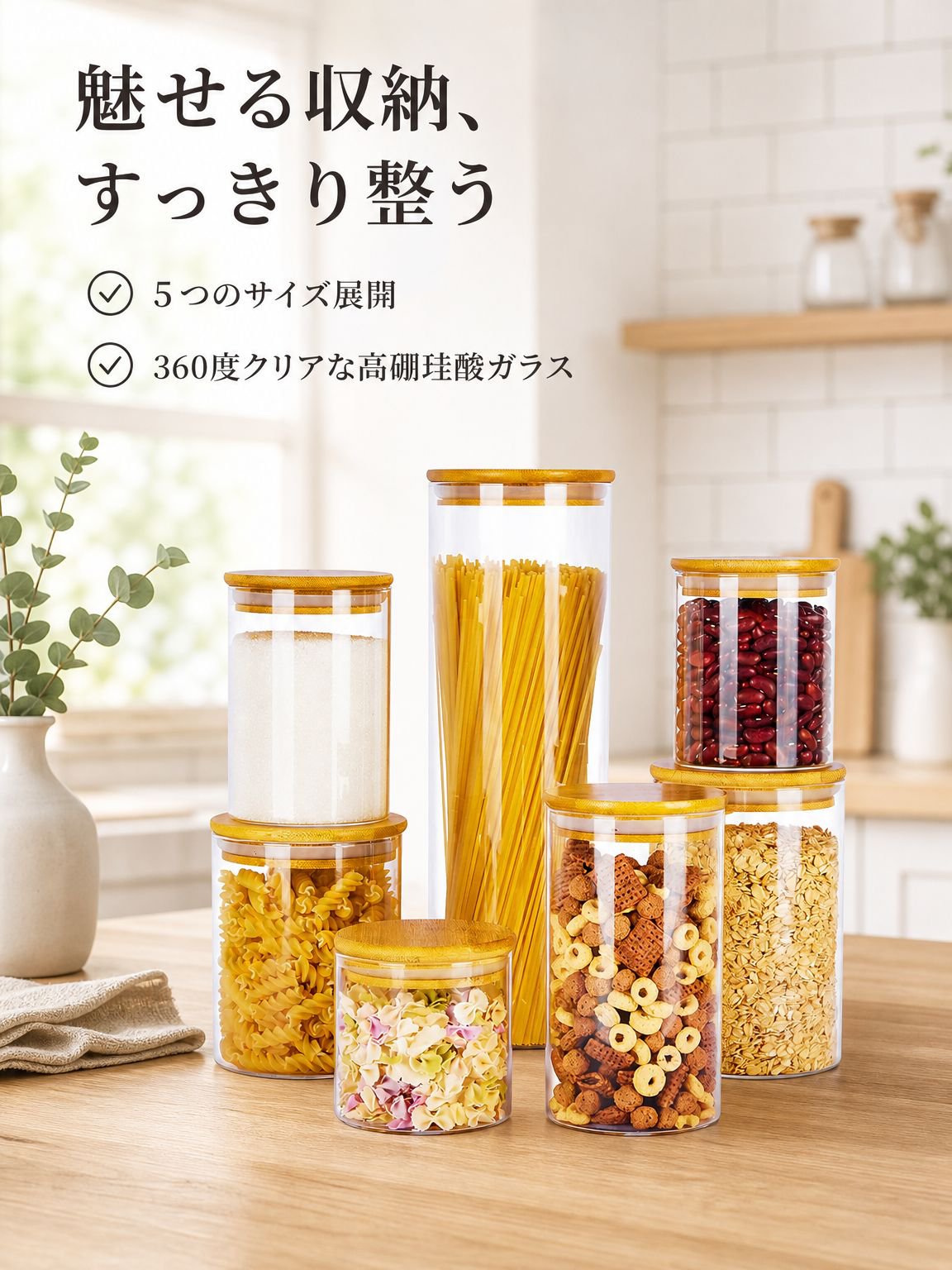 家庭用キッチン食品貯蔵容器