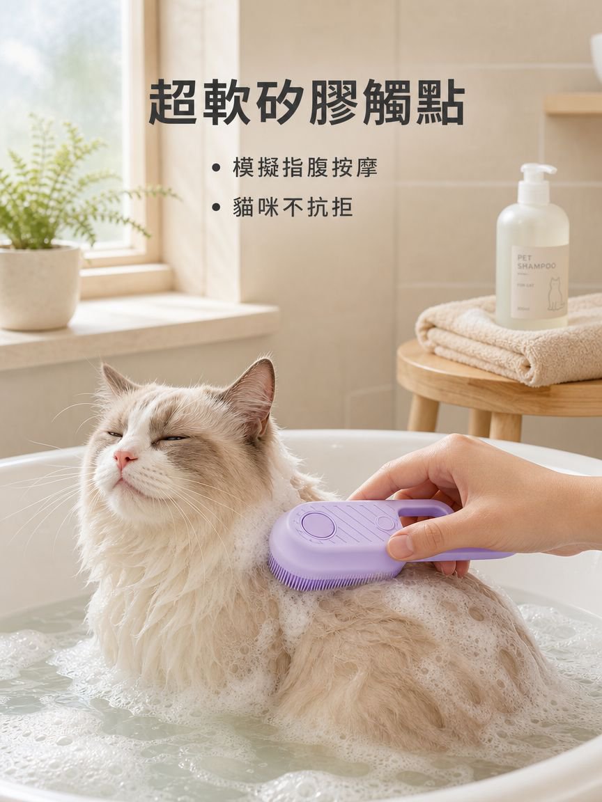 寵物電動去毛沐浴刷