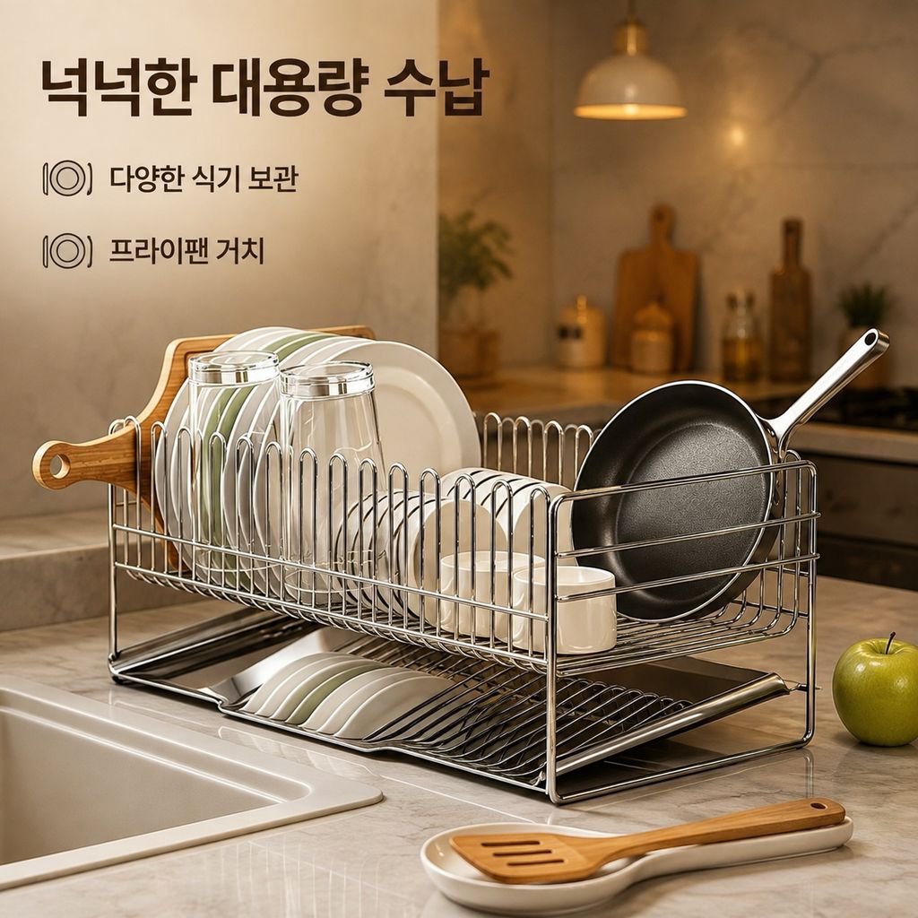 주방 싱크대 정리 선반
