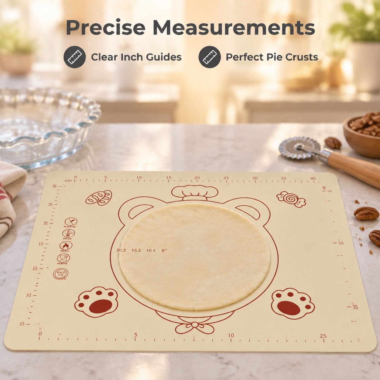 Multipurpose Heat-resistant Kneading Mat for Home Baking