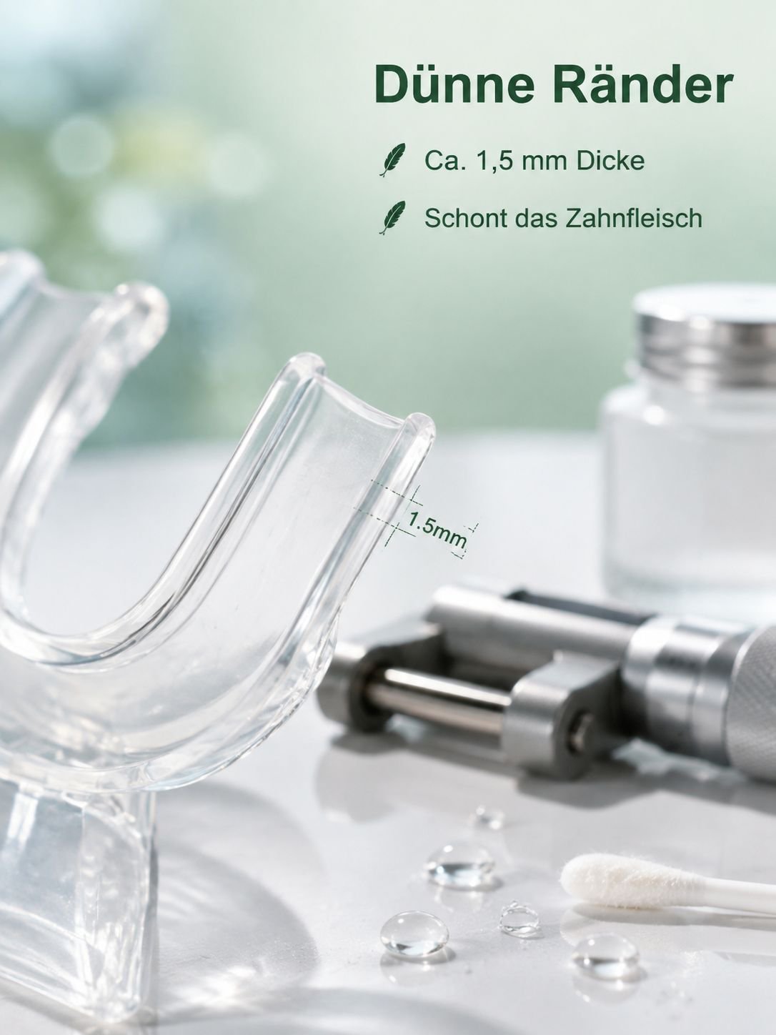 Bleaching Zahnschiene im Set mit Gel