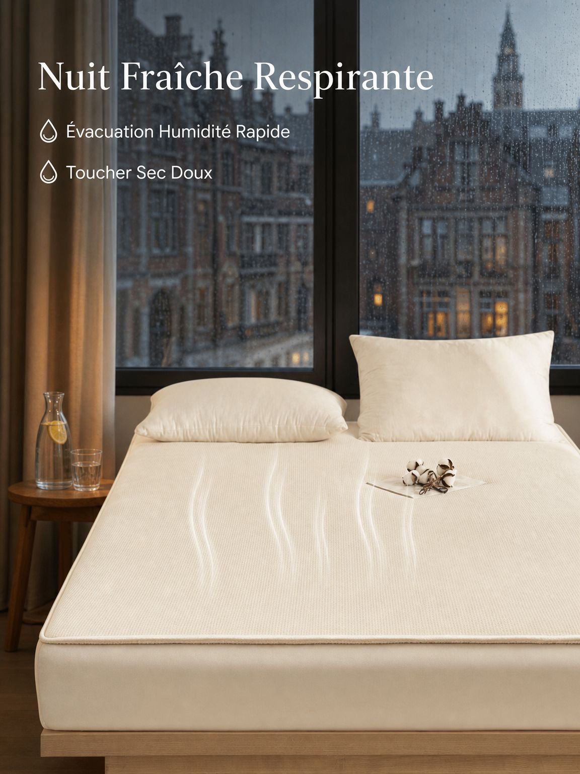 Futon matelassé confortable pour chambre d'étudiant