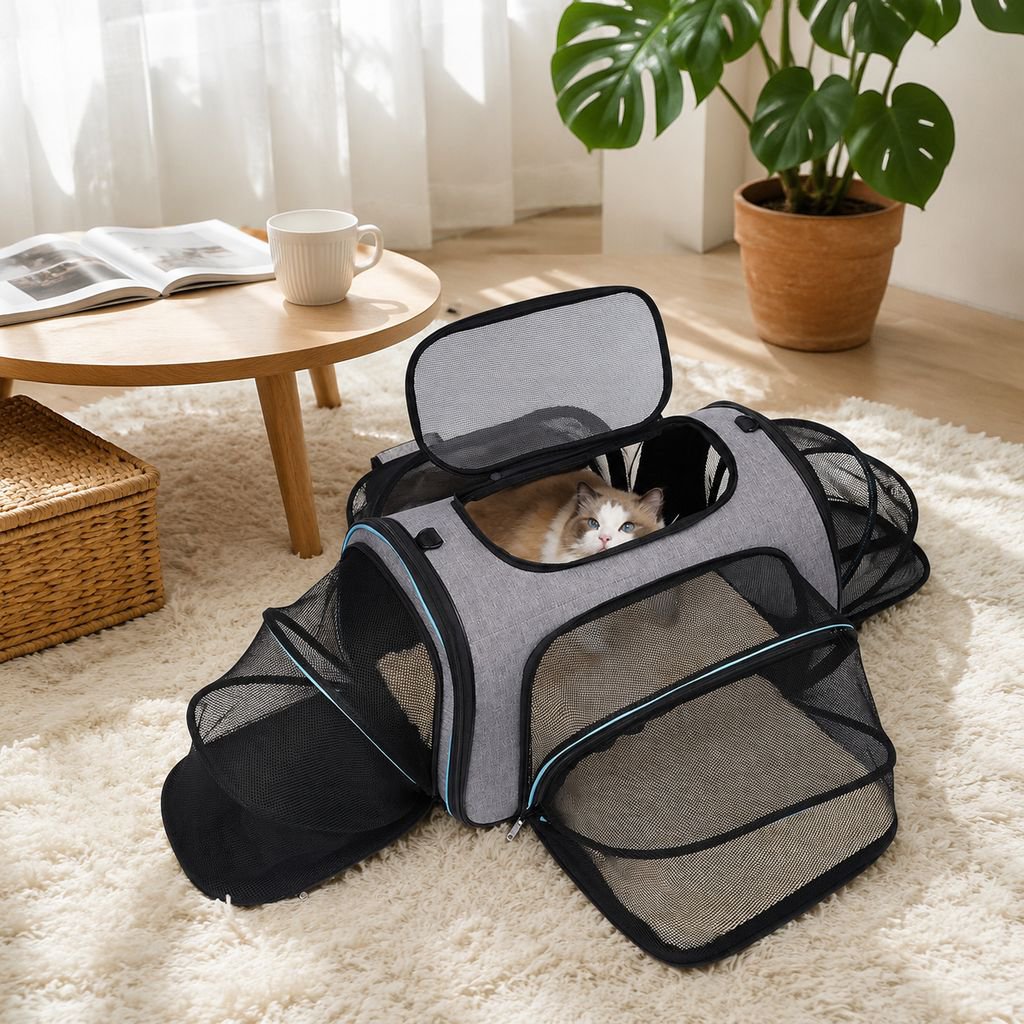 Lit extensible pour chat, sac de transport pour chat, sac de voyage pour chien (modèle le plus vendu