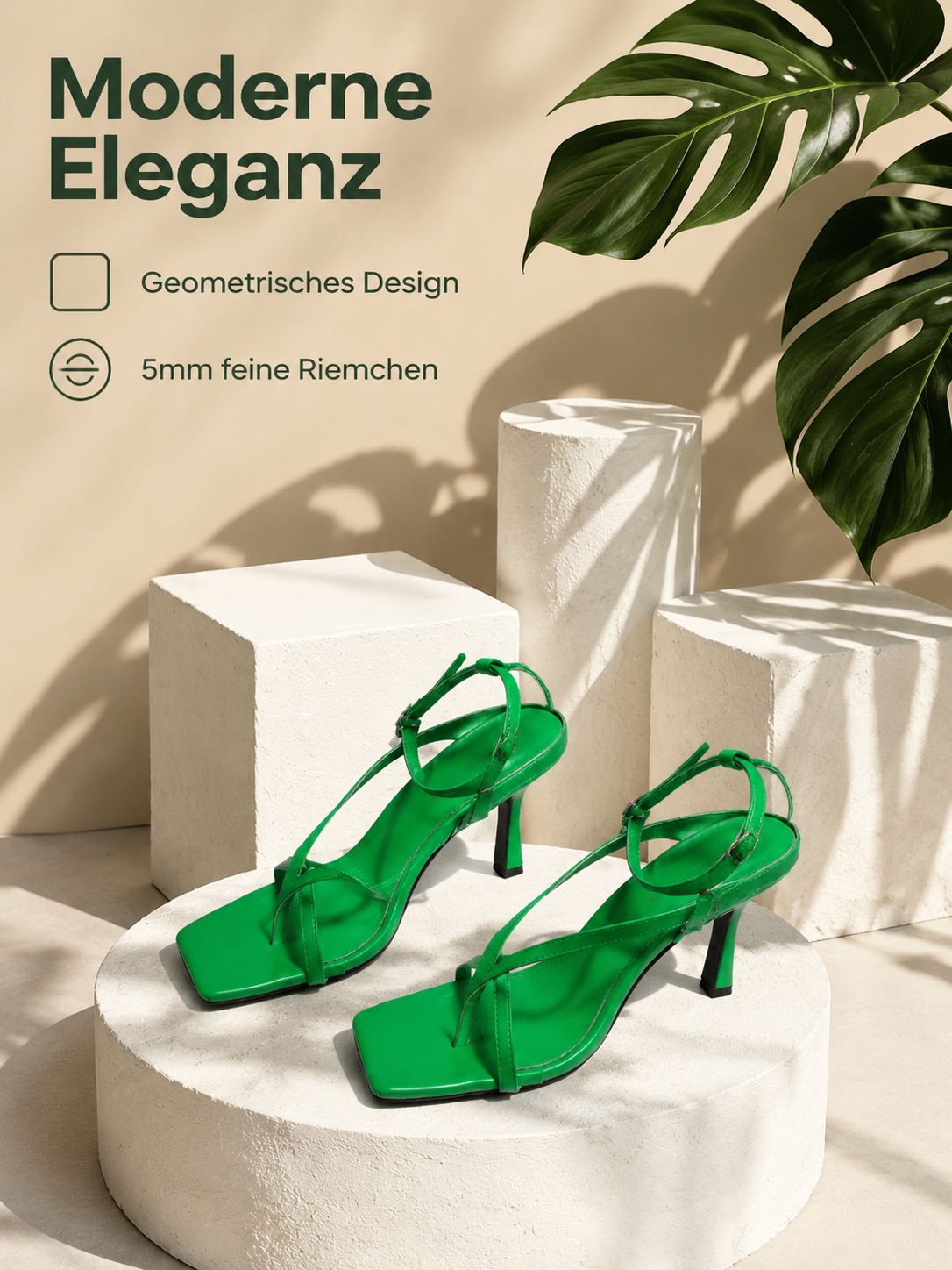  Modische High Heel Zehensandalen 