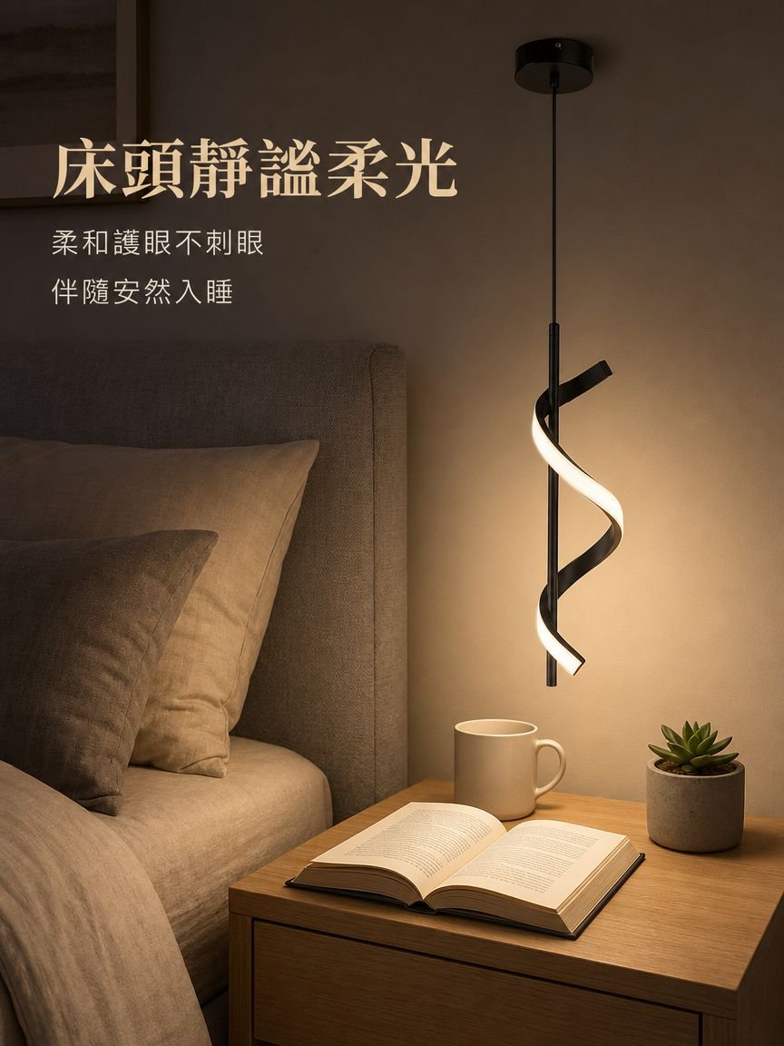 創意螺旋吊燈