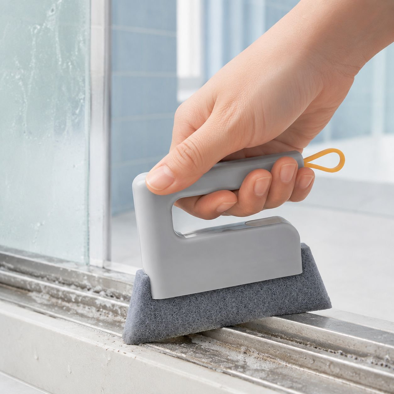 Durable bristles of crevice cleaning brush
