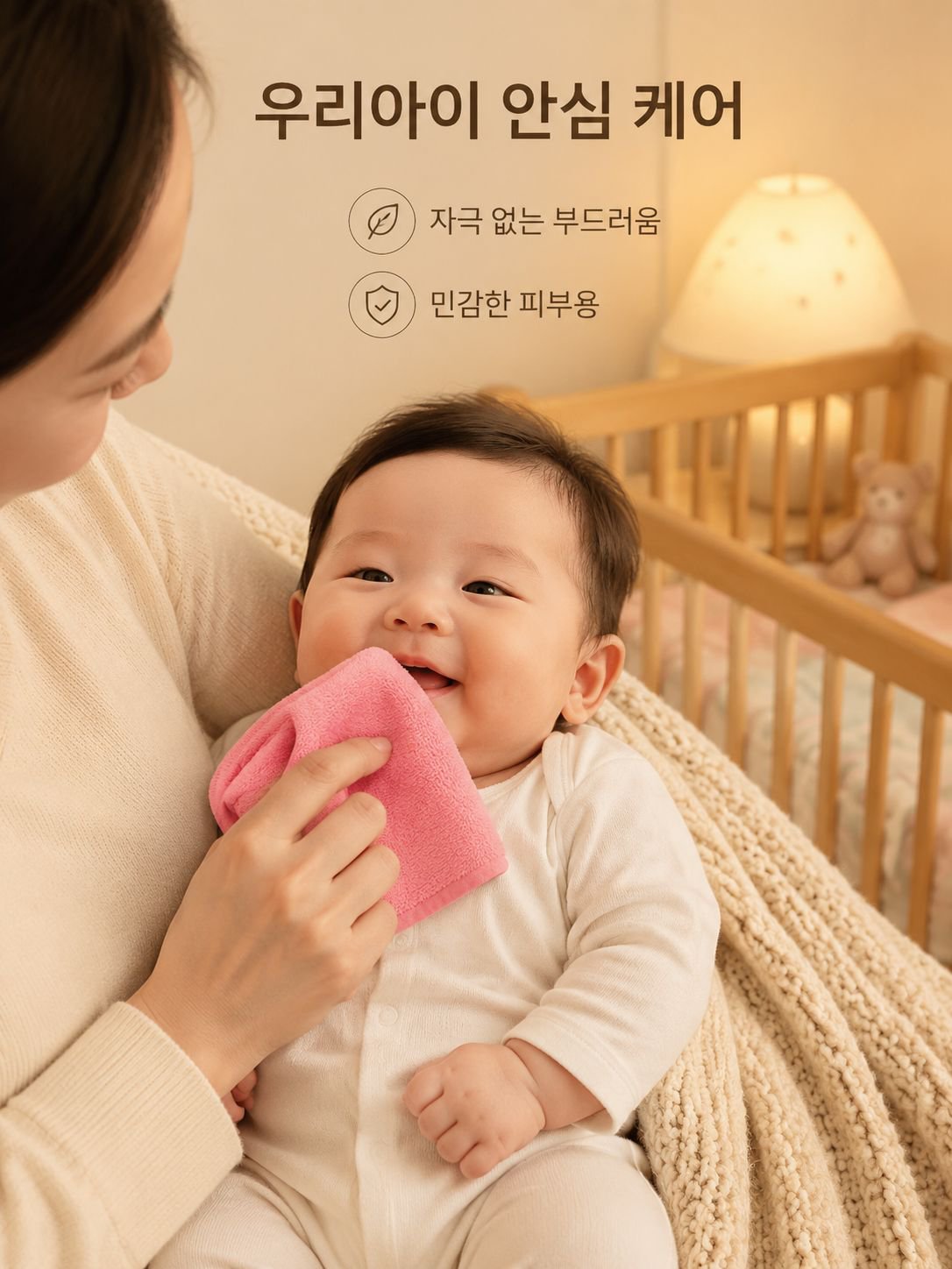 부드럽고 흡수력이 뛰어난 초미세 섬유 작은 수건