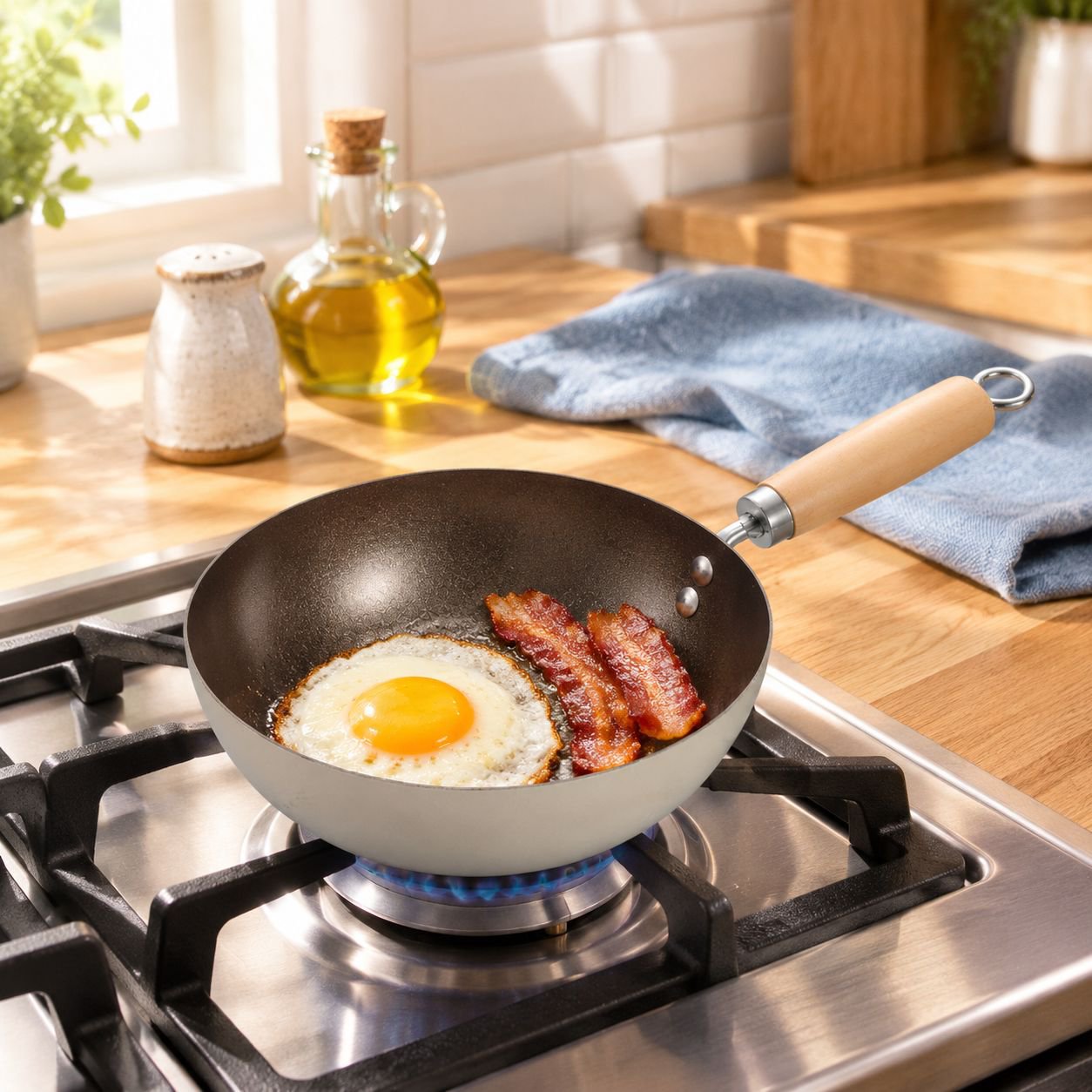 Ceramic NonStick Pan Mini Frying Pan NonStick Pan NonCoating WearResistant Durable Household