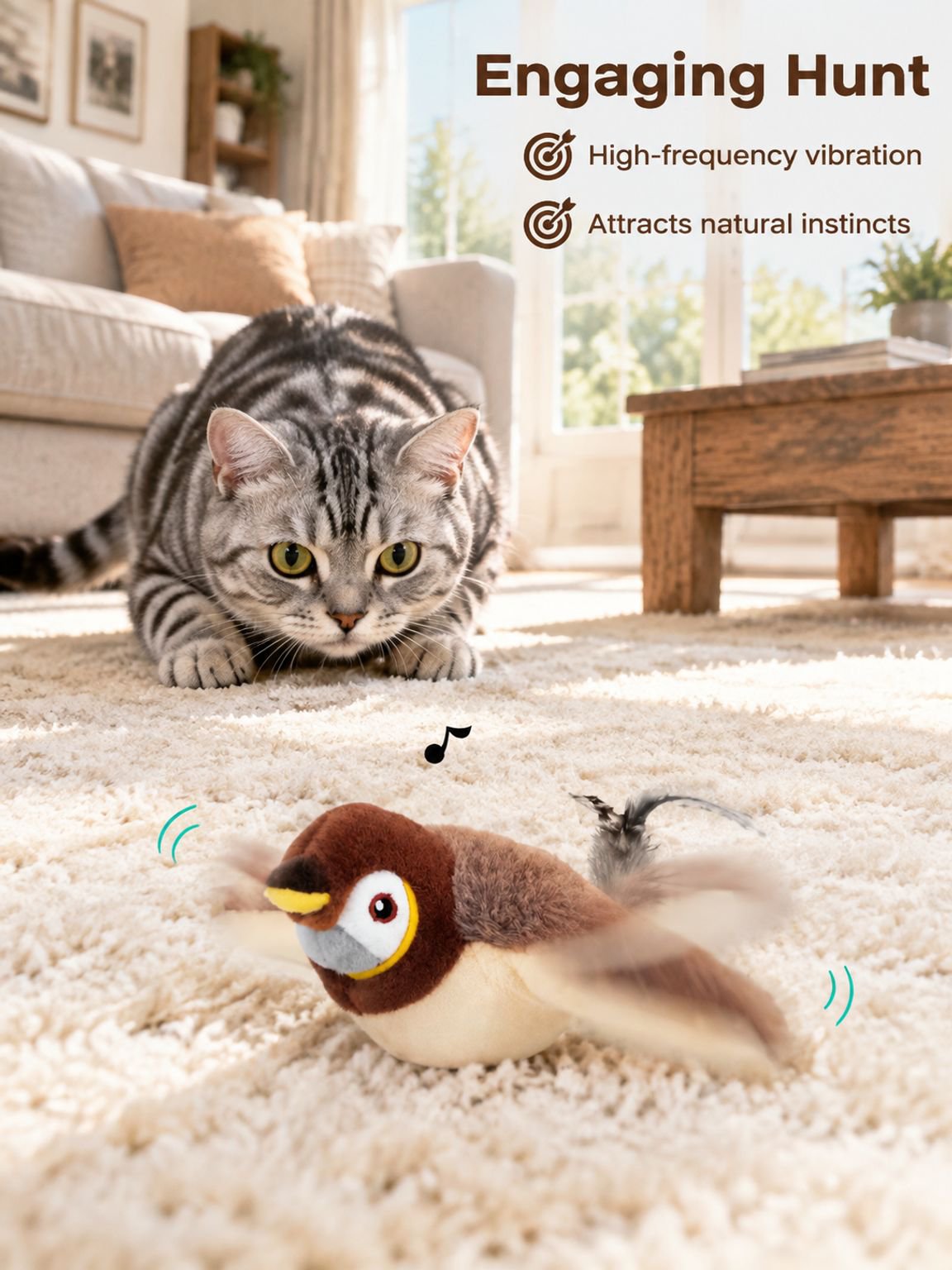 Simulated Electric Shaking Bird Toy