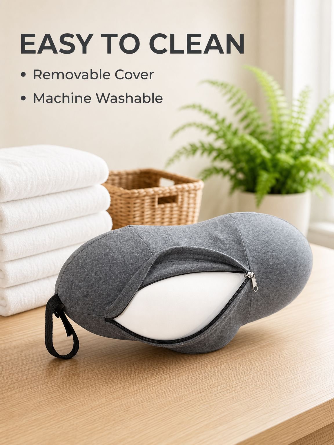 Sleep lumbar support pillow memory