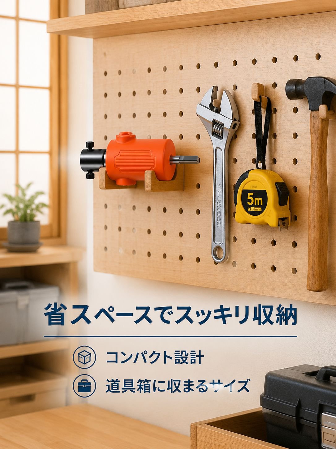 多用途で使えるドリル用電動ハンマーアタッチメント