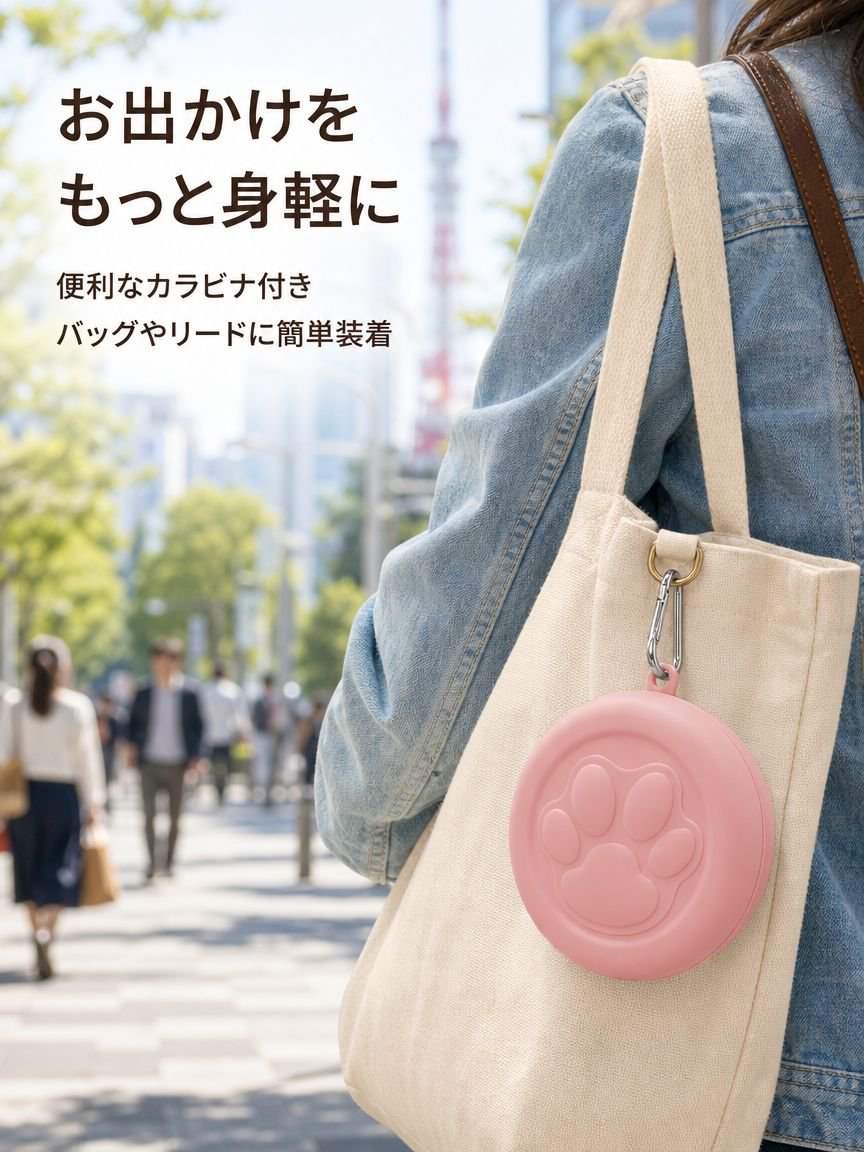 ペット用アウトドア携帯式ドッグフードボウル＆おやつボックス