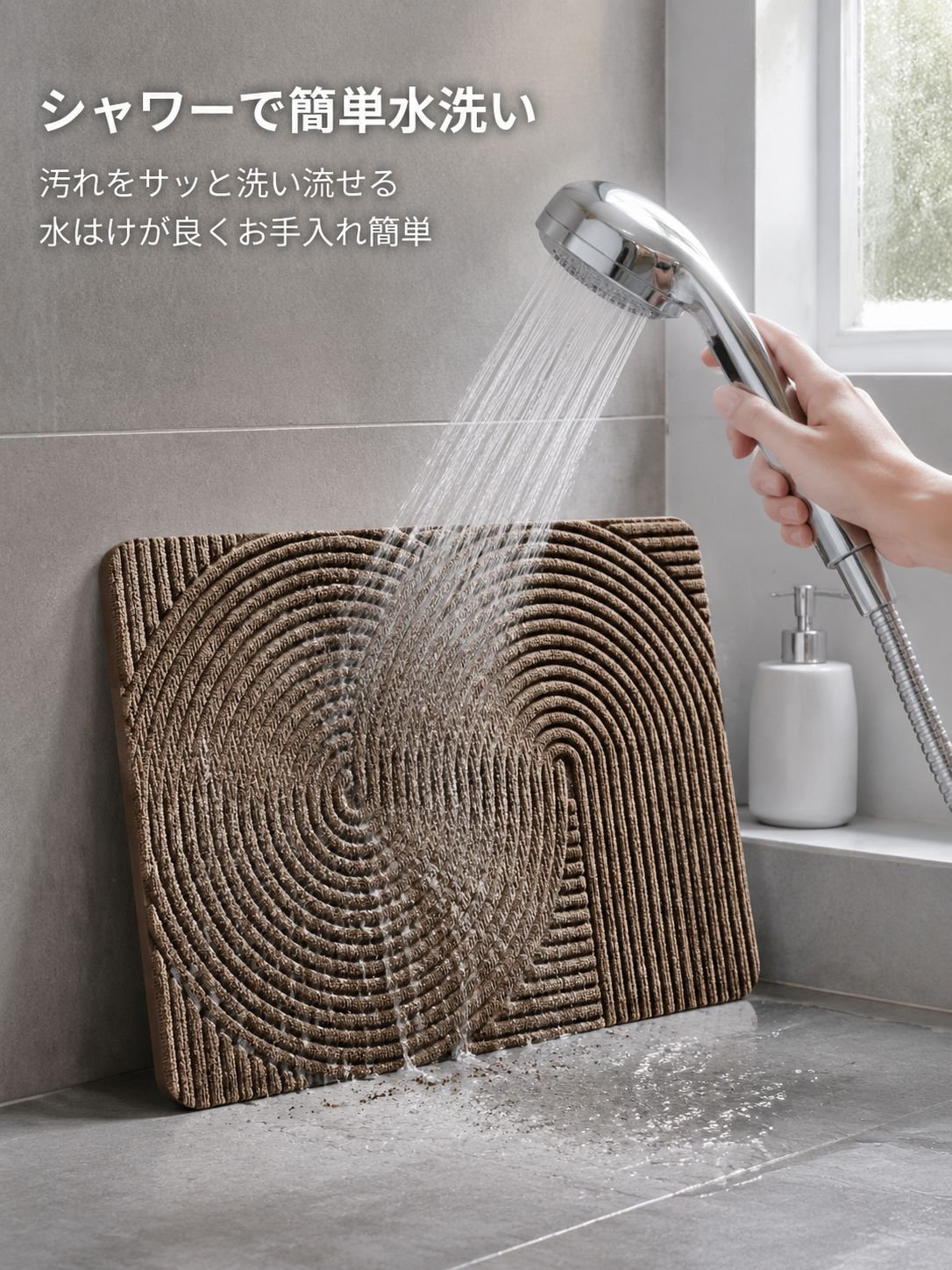 滑り止め加工されたフロアマット