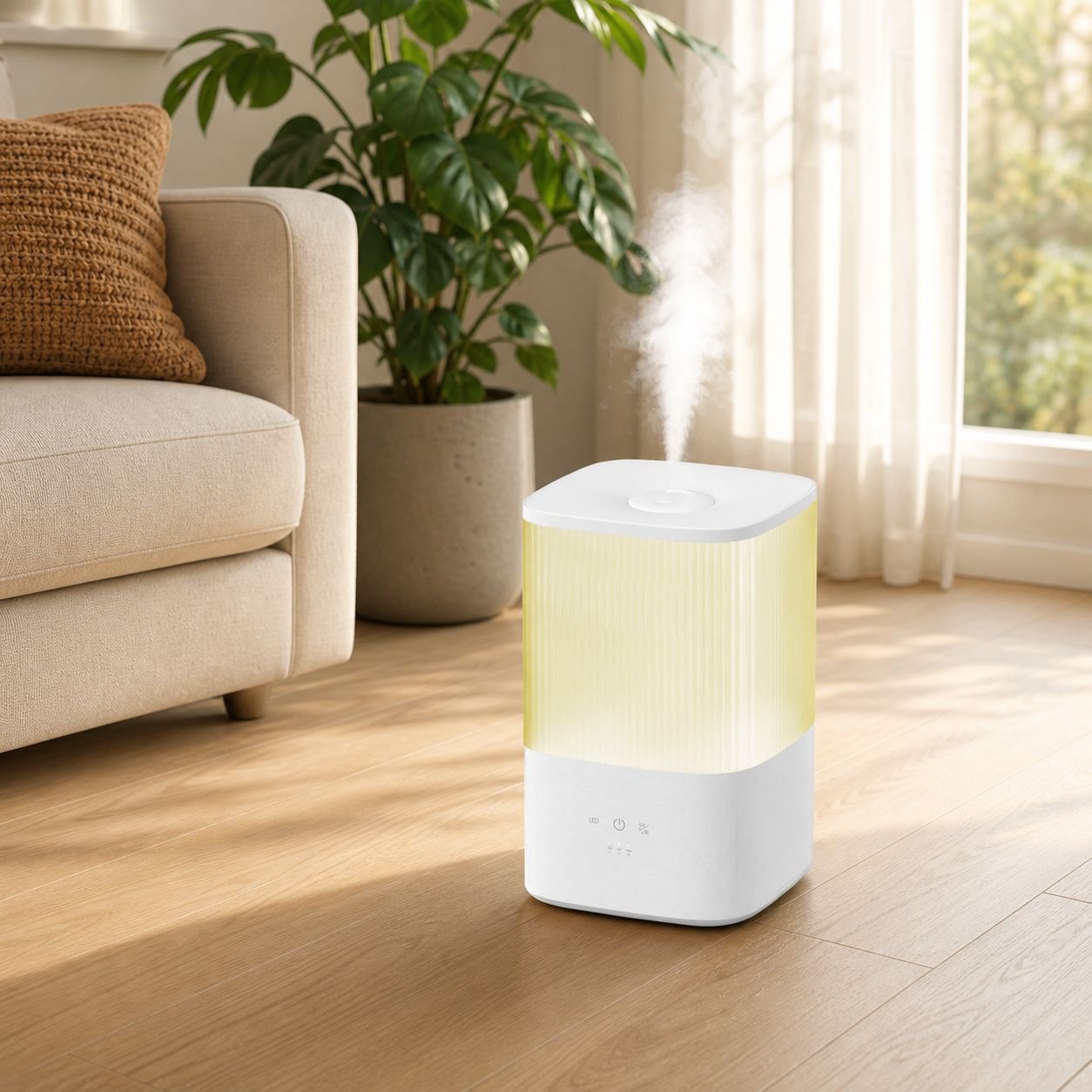 Home Silent Air Purifier and Humidifier Combo