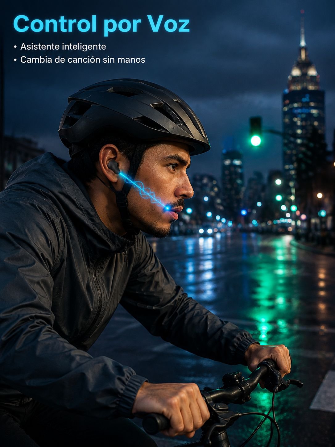 Auriculares Bluetooth de conducción ósea con cancelación de ruido y calidad de sonido en el oído