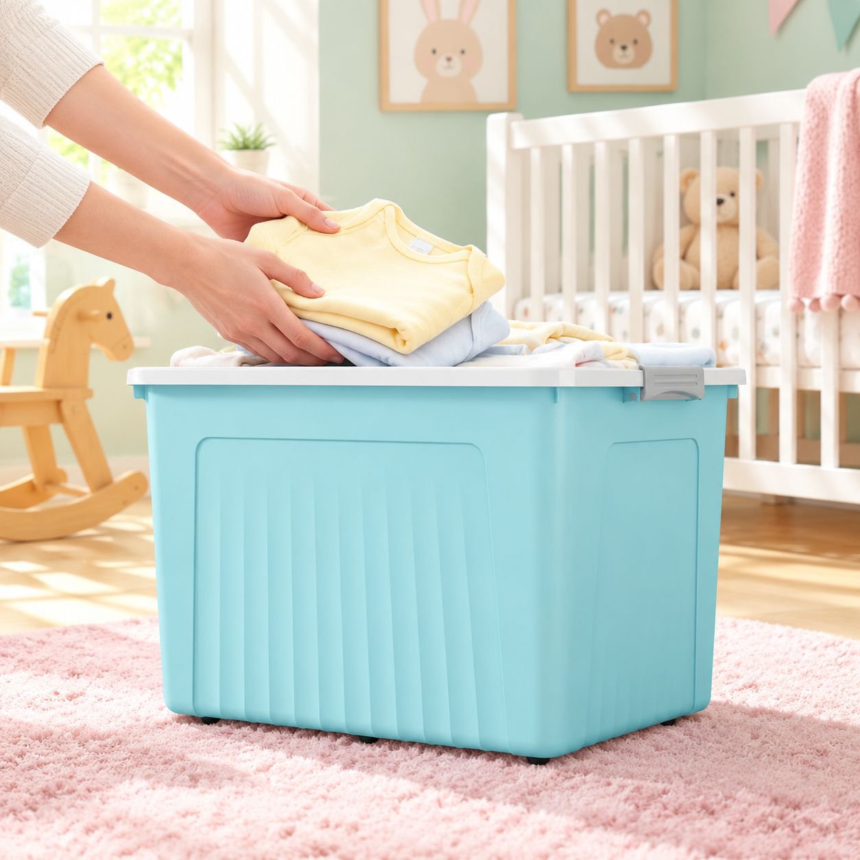 Caja resistente para el almacenamiento doméstico