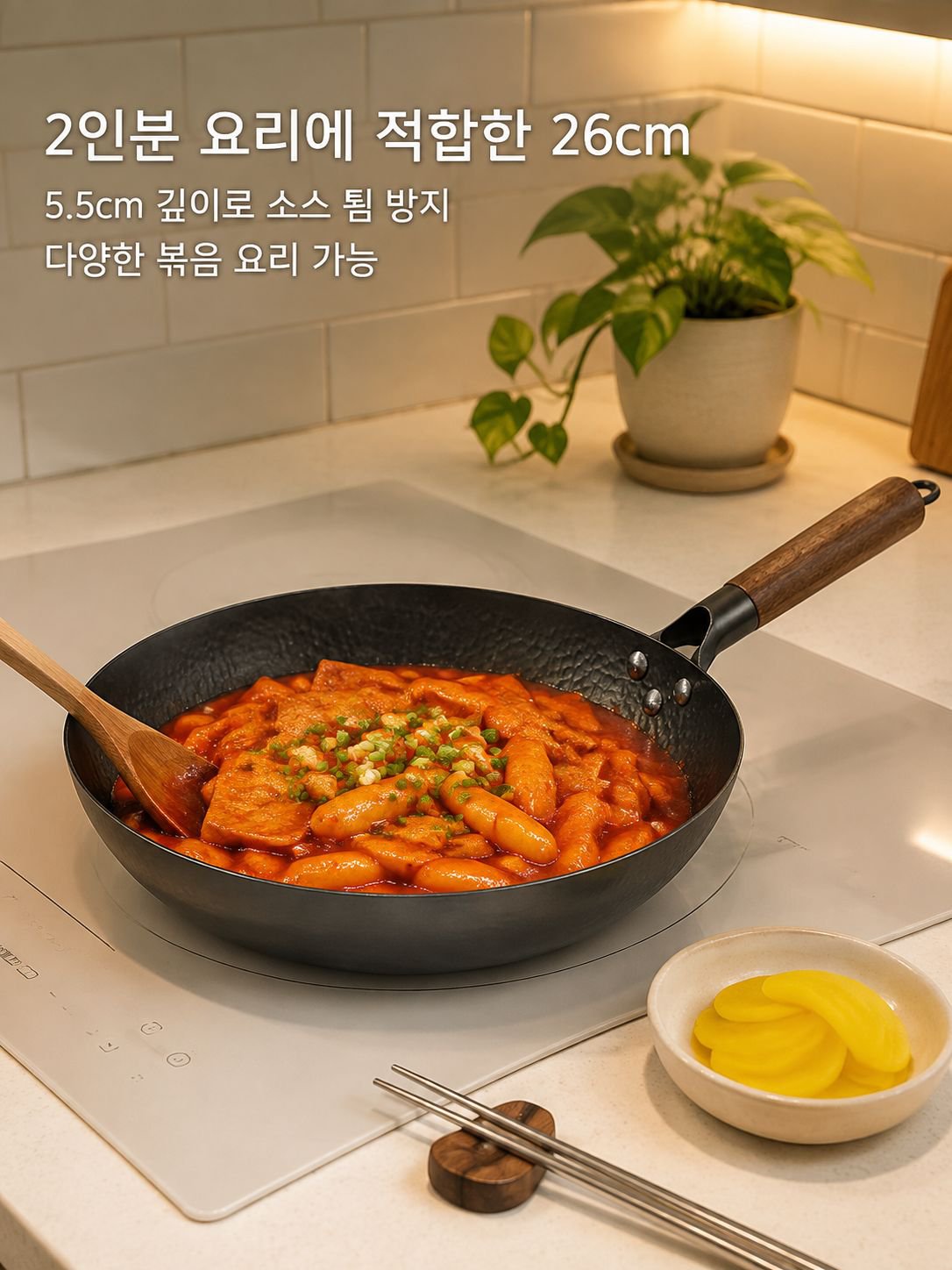 경량 무코팅 플랫팬