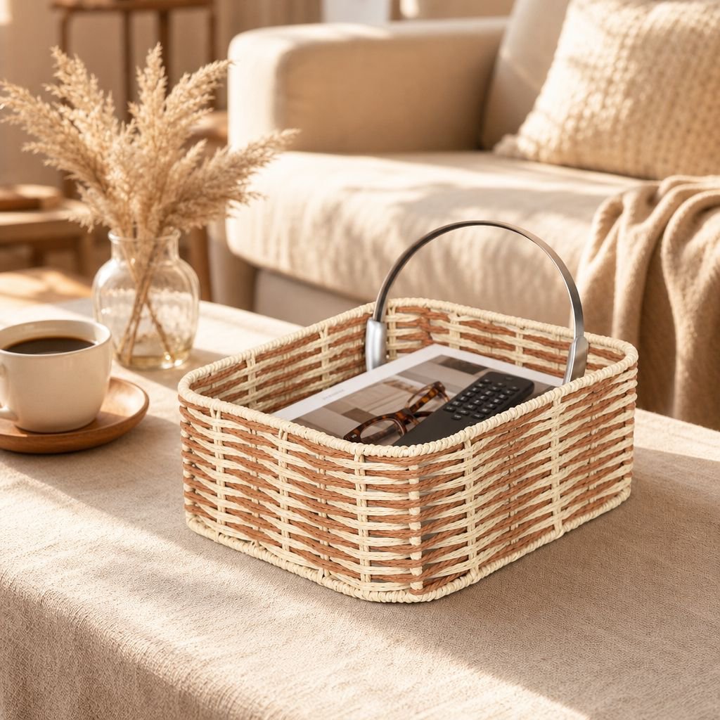 Panier de rangement rectangulaire pour bureau
