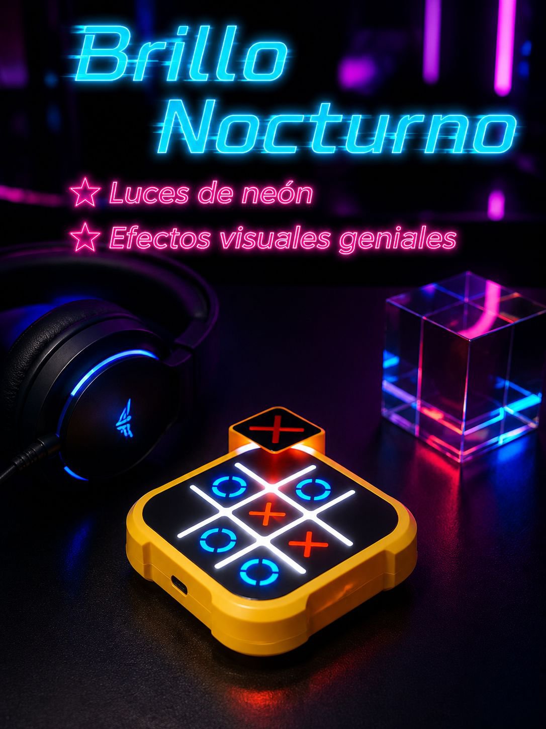 Juego electrónico de tres en raya de mesa
