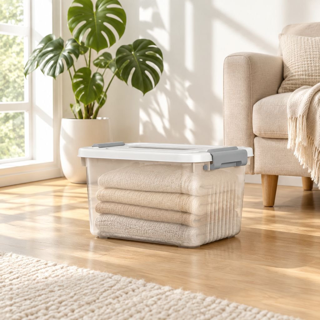 Multi-functional Wheeled Storage Box with Lid