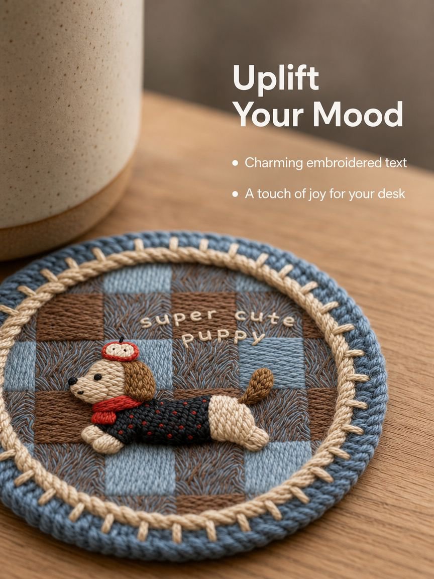 Stylish heat-resistant coaster for hot drinks