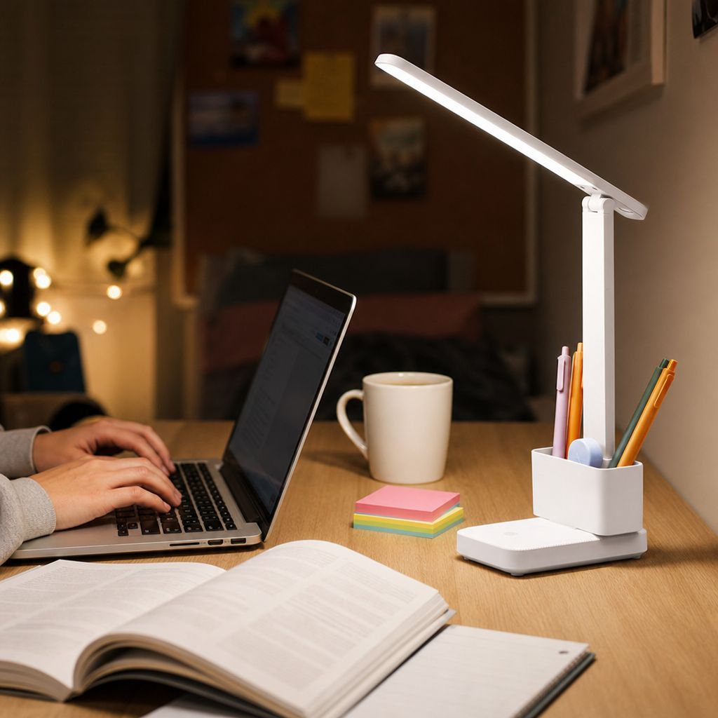 Lámpara LED plegable portátil para cabecera, especial para estudiantes