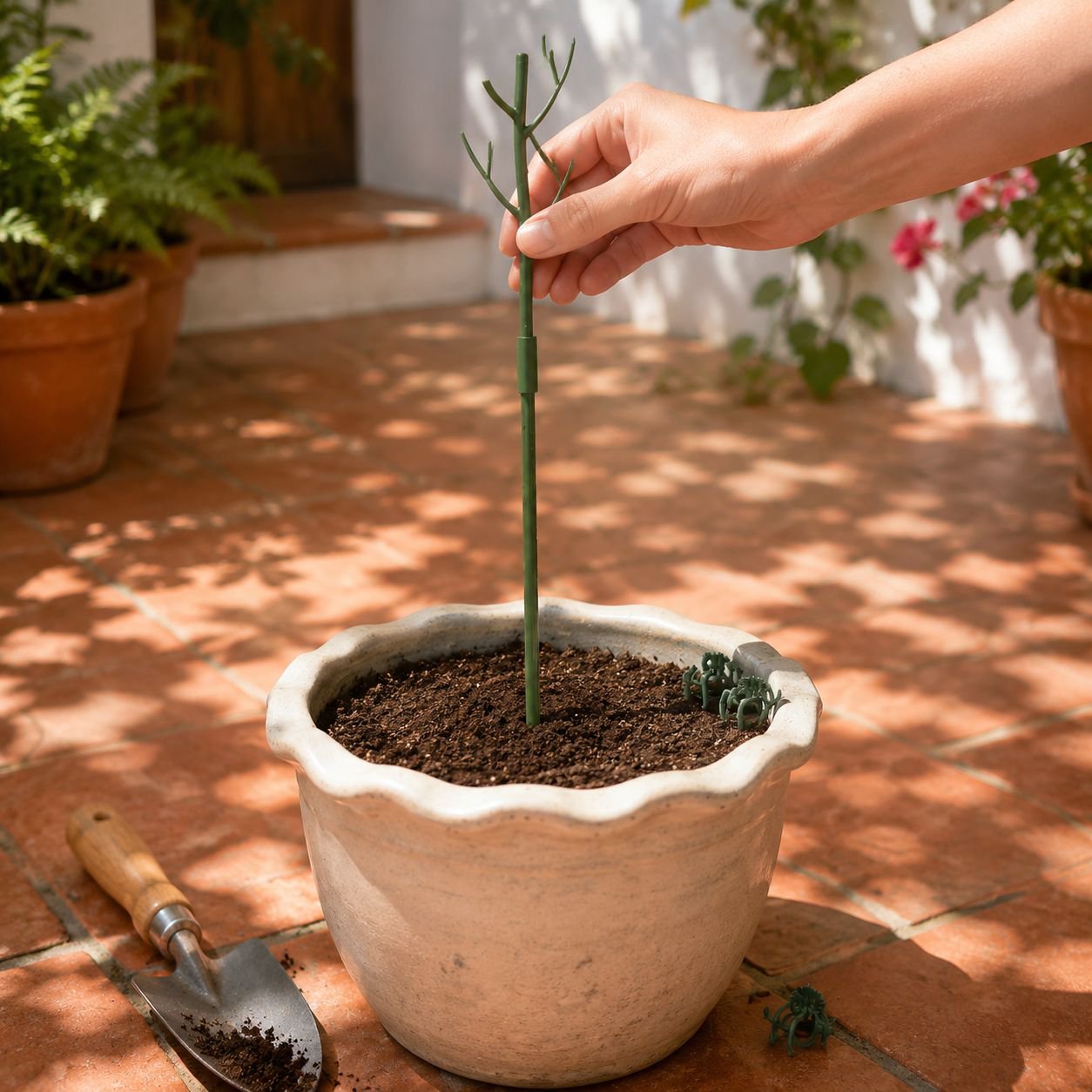 Juego de varillas de soporte para orquídeas de exterior