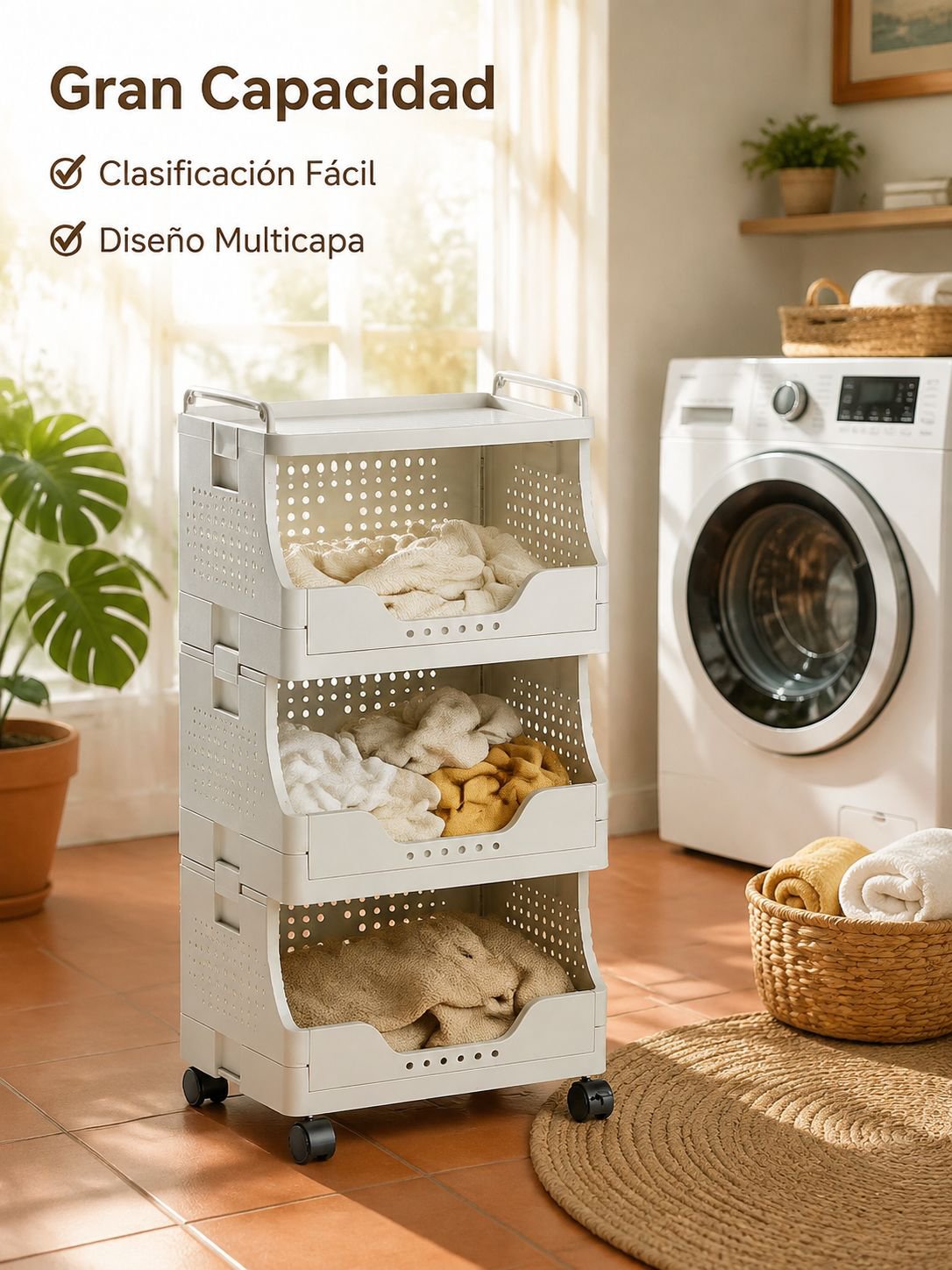 Cesta plegable para ropa sucia, cesta de almacenamiento de ropa sucia para el hogar, cesta de ropa s