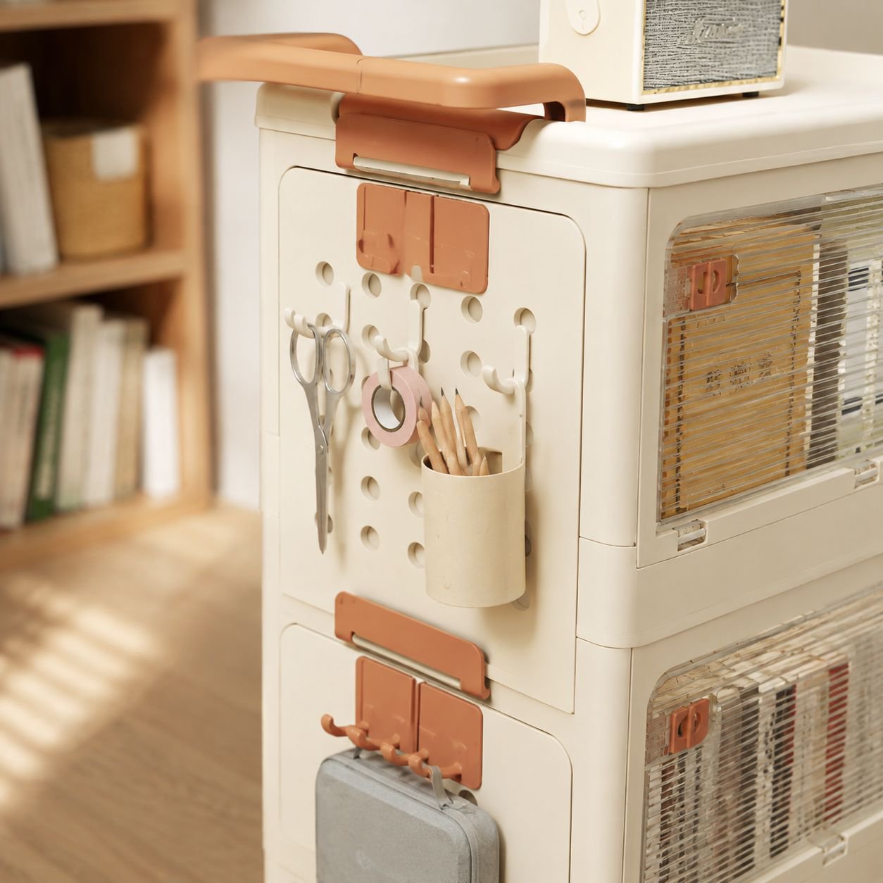 Multi-purpose organizer for children's snacks and essentials