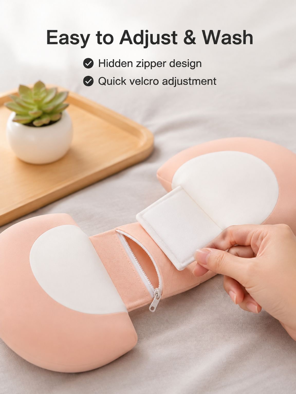 U-shaped Maternity Pillow with Lumbar Support Cushion