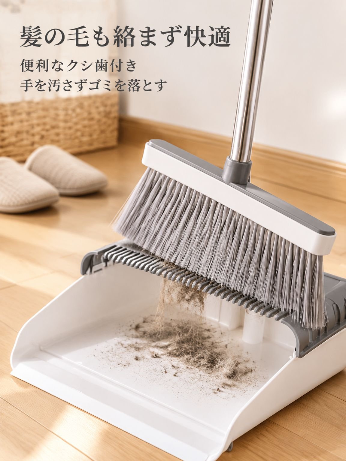 家庭用折り畳み式掃除機ちりとりセットリビングがべたつかず回転する