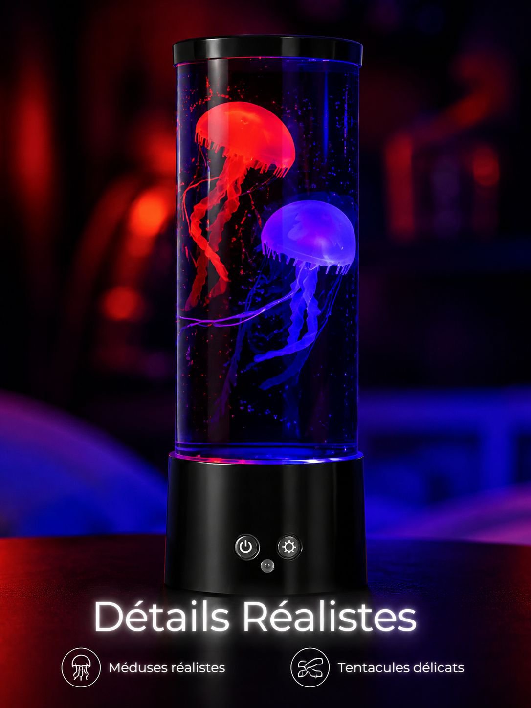 Lampe LED en forme de poisson bulle JMY, veilleuse USB haute luminosité, décoration créative pour ch