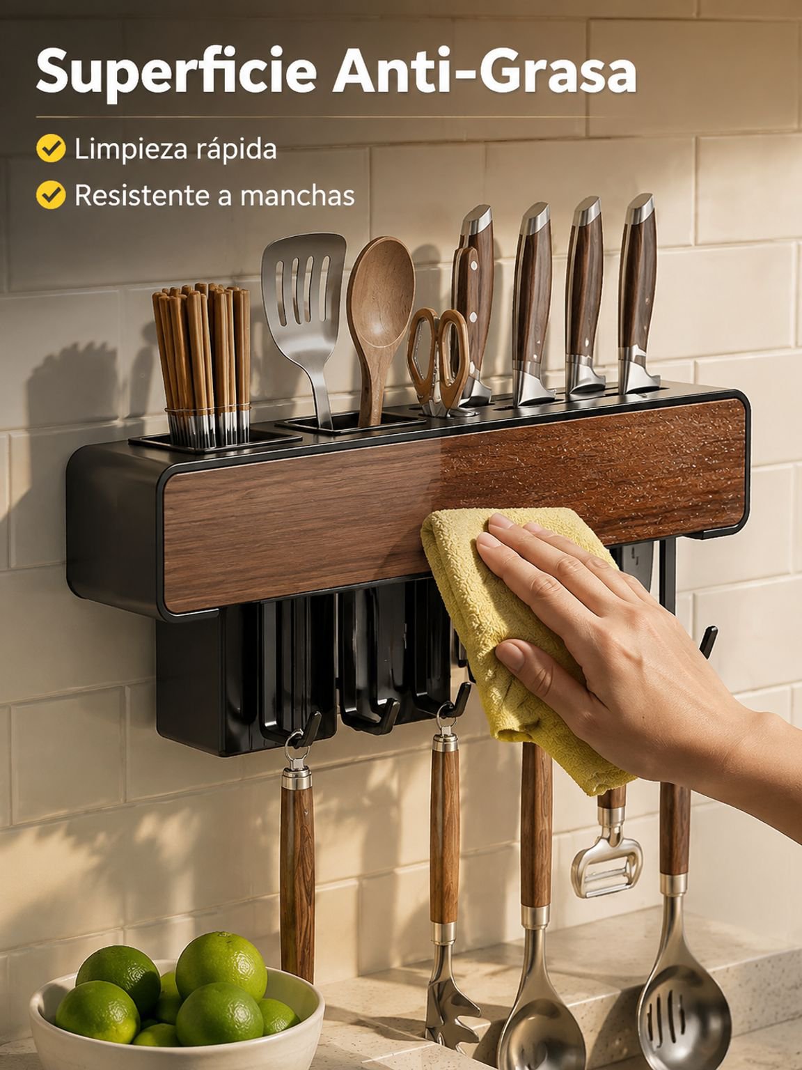 Escurridor multifuncional para fregadero