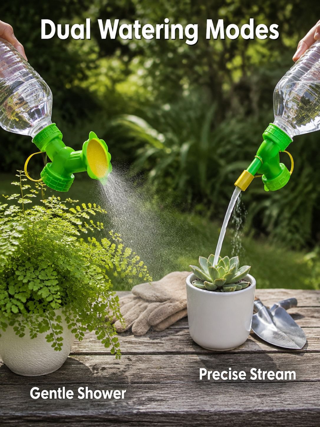 Dual Outlet Spray Bottle Shower Head