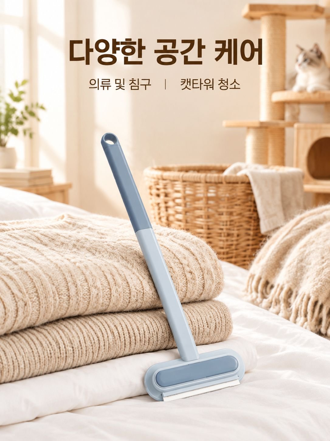 다용도 고양이 그루밍 도구