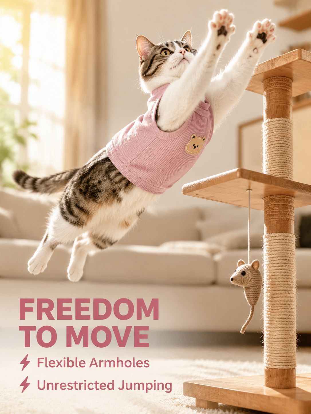 Lightweight Breathable Vest for Cats