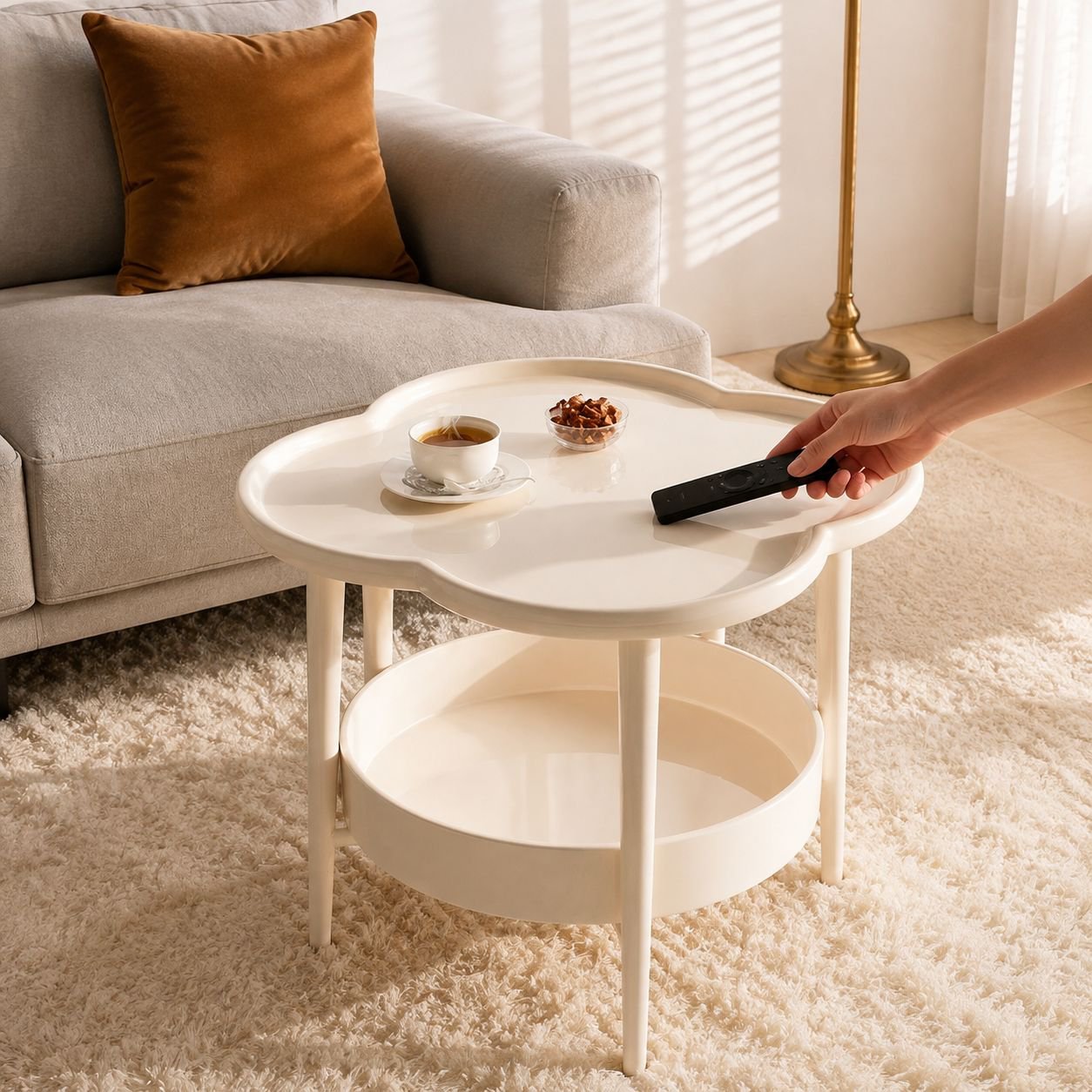 Modern Nordic table with clean lines