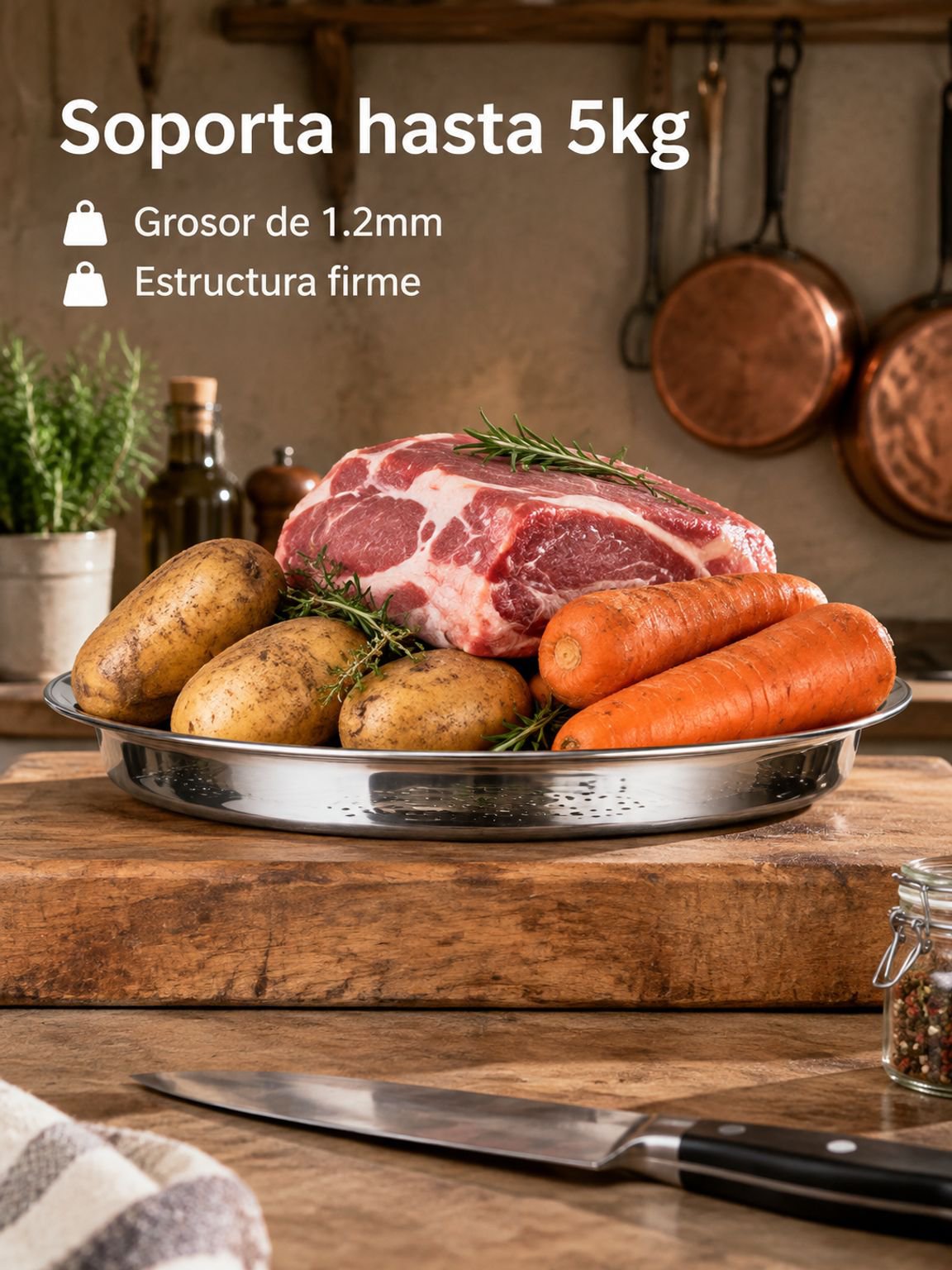 Multi functional circular steaming tray