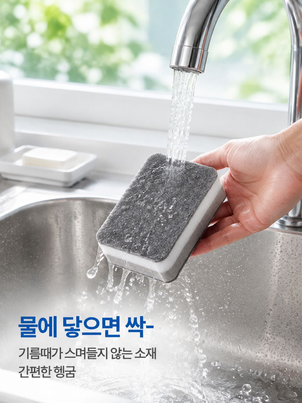더블 두께 클렌징 스펀지 지우개