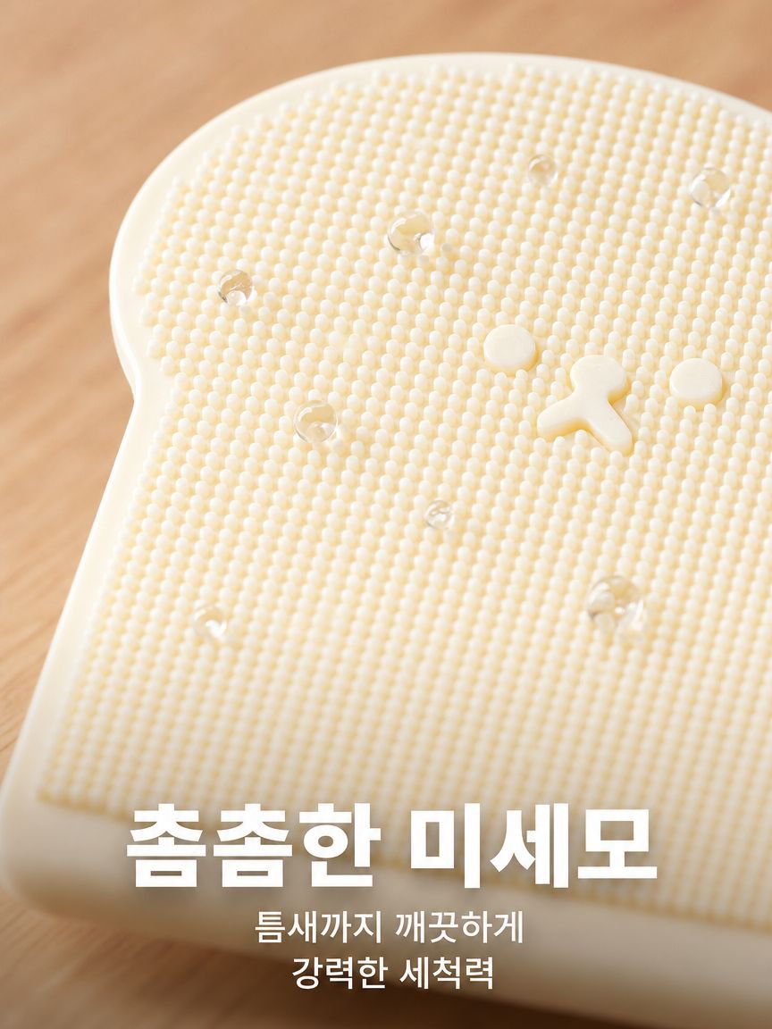 청과물 세척 식기 실리콘 브러시