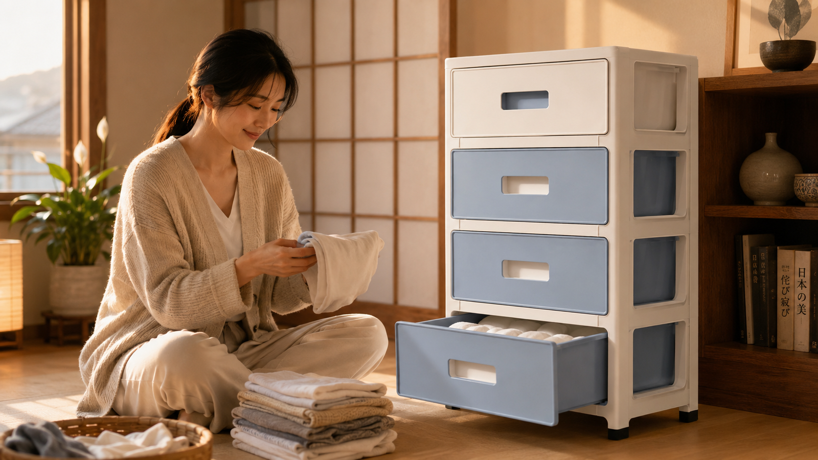 多層衣類収納ワードローブボックス