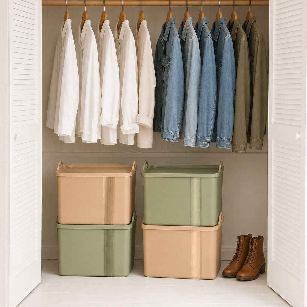 Home organization solution with portable storage box