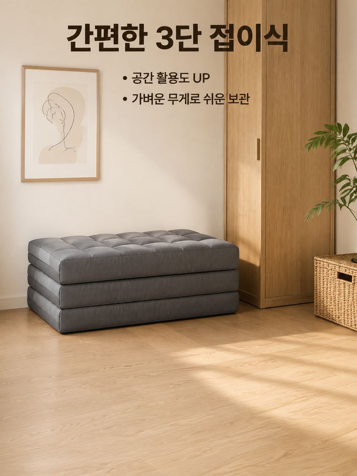 접이식 두꺼운 매트리스