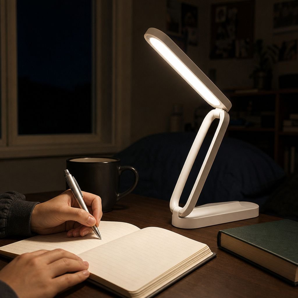 Lámpara de escritorio LED para proteger la vista, recargable y enchufable, para estudiantes