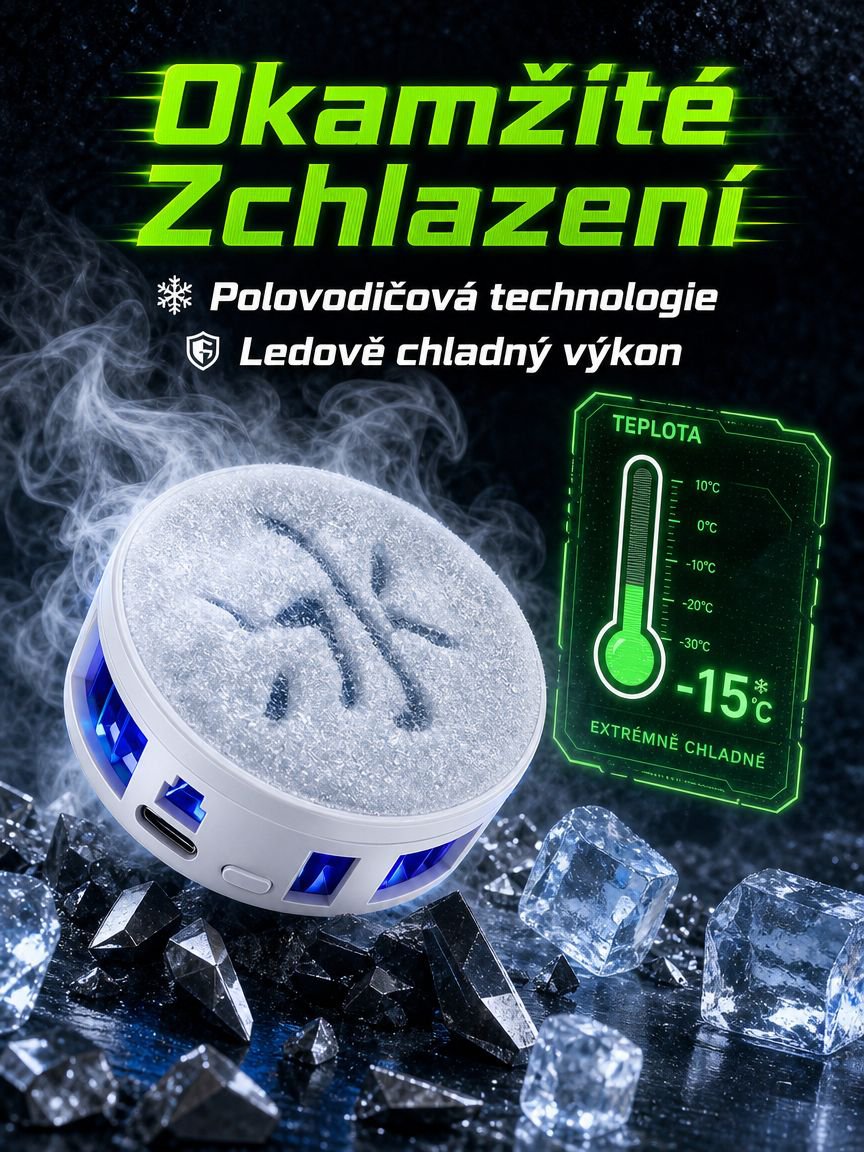 Magnetický chladicí ventilátor na mobilní telefon