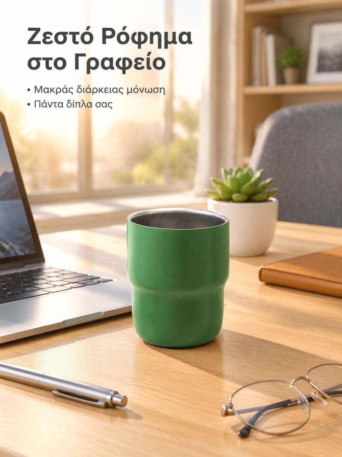 Κούπα καφέ με καπάκι για φορητό κάμπινγκ