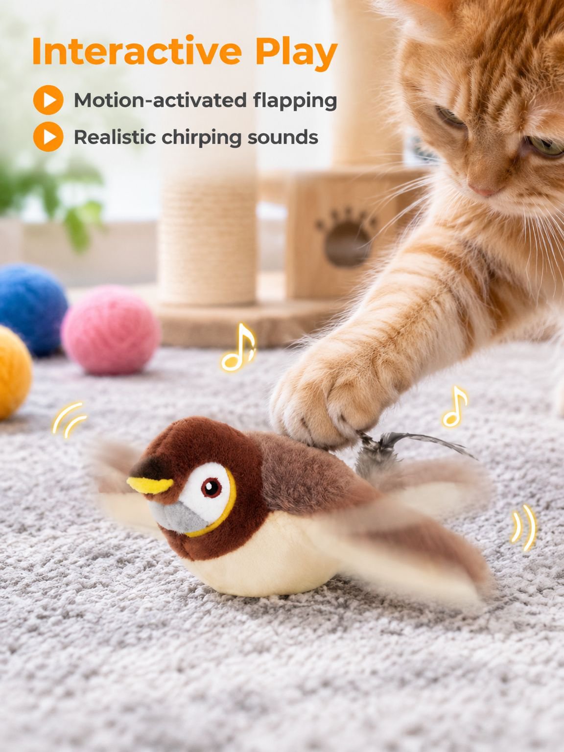 Simulated Electric Shaking Bird Toy