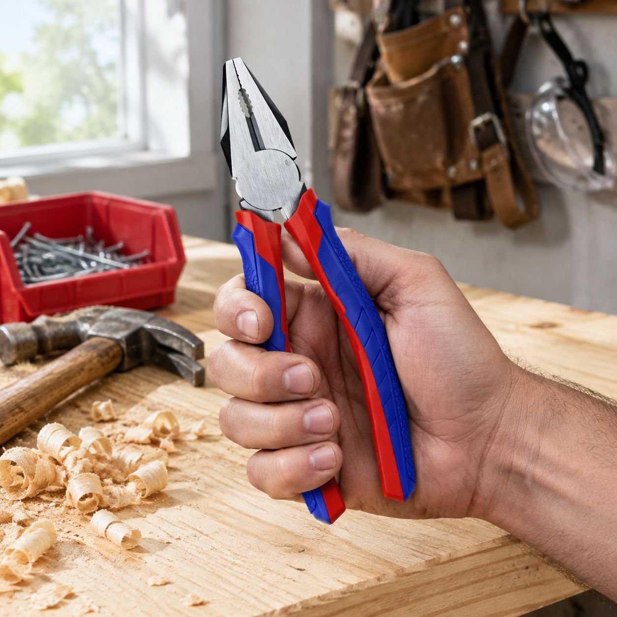 Ergonomic grip handles on Sali diagonal pliers