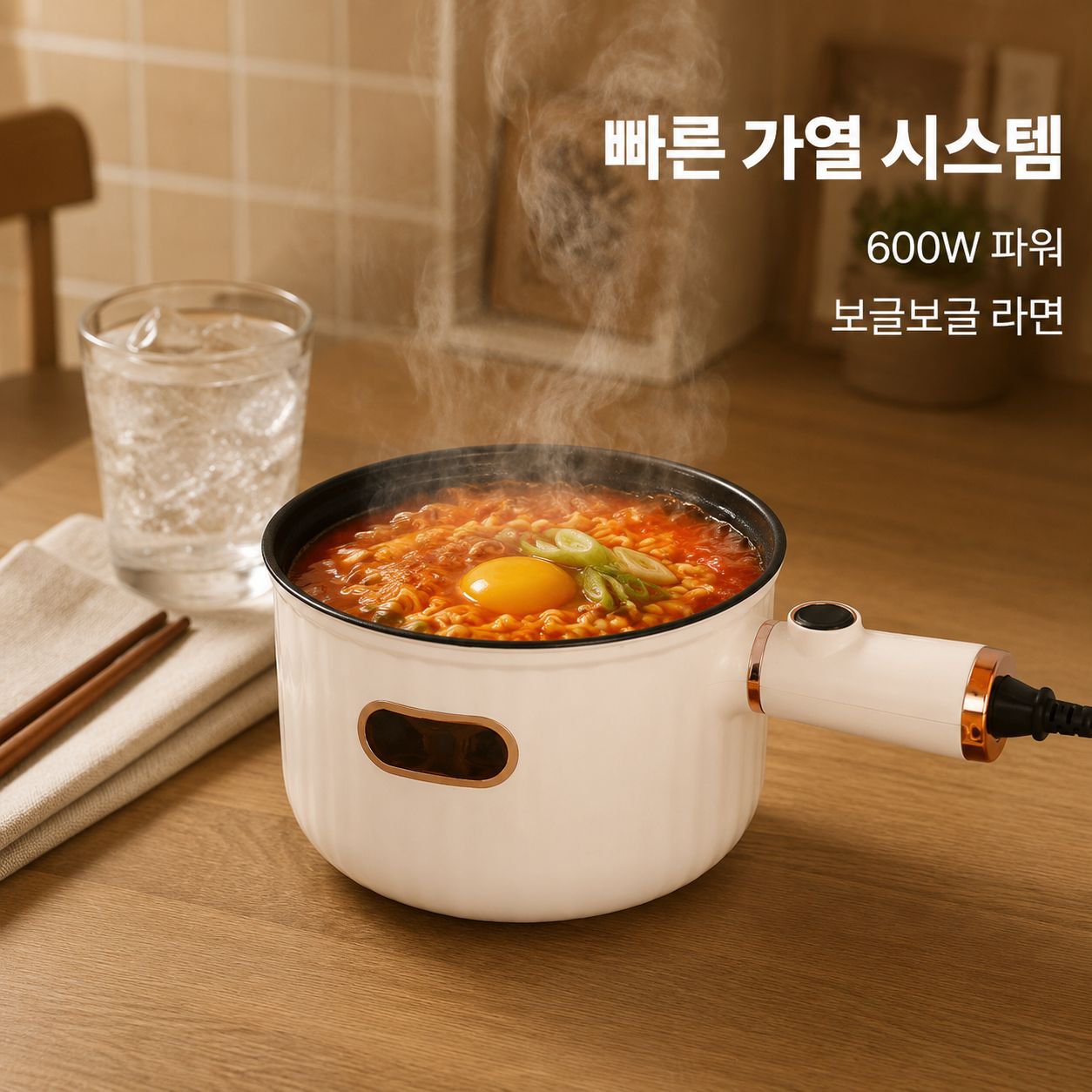 기숙사 전용 미니 다기능 전기냄비 올인원